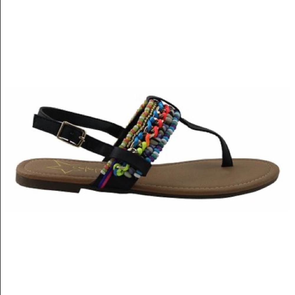 Celebrity NYC Lerry Black Sandals 6